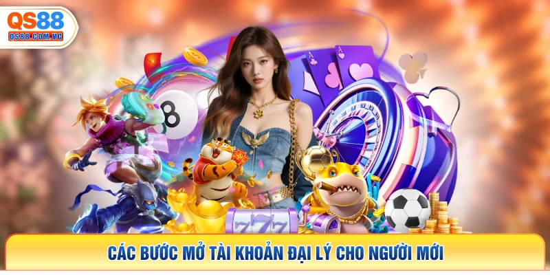 Các bước mở tài khoản đại lý cho người mới